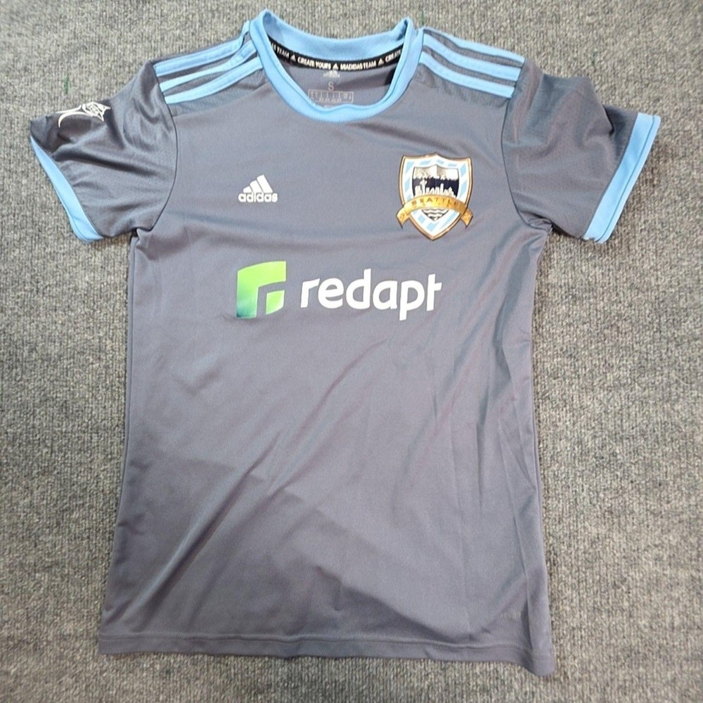 Seattle United Jersey Mens Small Gray Soccer Football Adidas Redapt 3 Miadidas